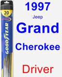 Driver Wiper Blade for 1997 Jeep Grand Cherokee - Hybrid