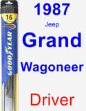 Driver Wiper Blade for 1987 Jeep Grand Wagoneer - Hybrid