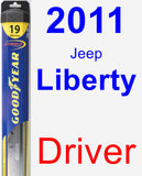 Driver Wiper Blade for 2011 Jeep Liberty - Hybrid