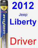 Driver Wiper Blade for 2012 Jeep Liberty - Hybrid