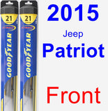 Front Wiper Blade Pack for 2015 Jeep Patriot - Hybrid