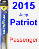 Passenger Wiper Blade for 2015 Jeep Patriot - Hybrid