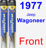 Front Wiper Blade Pack for 1977 Jeep Wagoneer - Hybrid