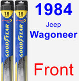 Front Wiper Blade Pack for 1984 Jeep Wagoneer - Hybrid