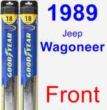 Front Wiper Blade Pack for 1989 Jeep Wagoneer - Hybrid