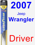 Driver Wiper Blade for 2007 Jeep Wrangler - Hybrid