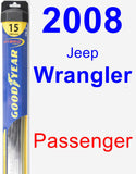 Passenger Wiper Blade for 2008 Jeep Wrangler - Hybrid