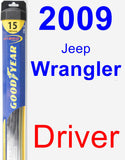 Driver Wiper Blade for 2009 Jeep Wrangler - Hybrid