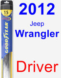 Driver Wiper Blade for 2012 Jeep Wrangler - Hybrid