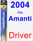 Driver Wiper Blade for 2004 Kia Amanti - Hybrid