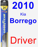 Driver Wiper Blade for 2010 Kia Borrego - Hybrid