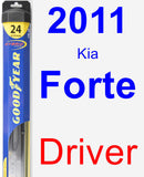 Driver Wiper Blade for 2011 Kia Forte - Hybrid