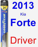 Driver Wiper Blade for 2013 Kia Forte - Hybrid