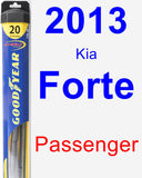 Passenger Wiper Blade for 2013 Kia Forte - Hybrid