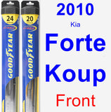 Front Wiper Blade Pack for 2010 Kia Forte Koup - Hybrid