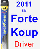 Driver Wiper Blade for 2011 Kia Forte Koup - Hybrid