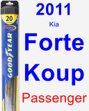 Passenger Wiper Blade for 2011 Kia Forte Koup - Hybrid