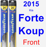 Front Wiper Blade Pack for 2015 Kia Forte Koup - Hybrid