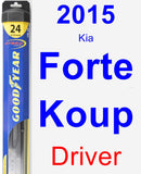 Driver Wiper Blade for 2015 Kia Forte Koup - Hybrid