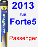 Passenger Wiper Blade for 2013 Kia Forte5 - Hybrid