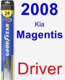 Driver Wiper Blade for 2008 Kia Magentis - Hybrid