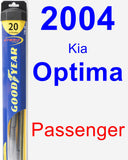 Passenger Wiper Blade for 2004 Kia Optima - Hybrid