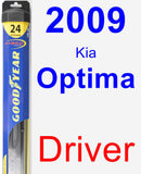 Driver Wiper Blade for 2009 Kia Optima - Hybrid