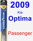 Passenger Wiper Blade for 2009 Kia Optima - Hybrid