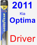 Driver Wiper Blade for 2011 Kia Optima - Hybrid