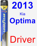 Driver Wiper Blade for 2013 Kia Optima - Hybrid