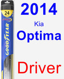 Driver Wiper Blade for 2014 Kia Optima - Hybrid