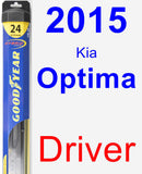 Driver Wiper Blade for 2015 Kia Optima - Hybrid