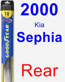 Rear Wiper Blade for 2000 Kia Sephia - Hybrid
