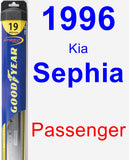 Passenger Wiper Blade for 1996 Kia Sephia - Hybrid