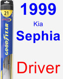 Driver Wiper Blade for 1999 Kia Sephia - Hybrid