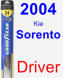 Driver Wiper Blade for 2004 Kia Sorento - Hybrid