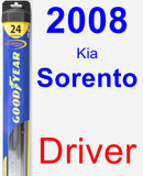 Driver Wiper Blade for 2008 Kia Sorento - Hybrid
