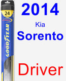 Driver Wiper Blade for 2014 Kia Sorento - Hybrid