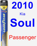 Passenger Wiper Blade for 2010 Kia Soul - Hybrid