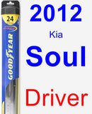 Driver Wiper Blade for 2012 Kia Soul - Hybrid