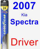Driver Wiper Blade for 2007 Kia Spectra - Hybrid