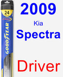 Driver Wiper Blade for 2009 Kia Spectra - Hybrid