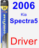 Driver Wiper Blade for 2006 Kia Spectra5 - Hybrid