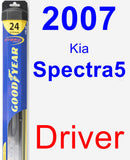 Driver Wiper Blade for 2007 Kia Spectra5 - Hybrid