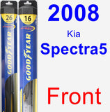 Front Wiper Blade Pack for 2008 Kia Spectra5 - Hybrid