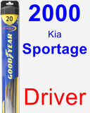 Driver Wiper Blade for 2000 Kia Sportage - Hybrid