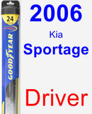 Driver Wiper Blade for 2006 Kia Sportage - Hybrid