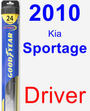 Driver Wiper Blade for 2010 Kia Sportage - Hybrid