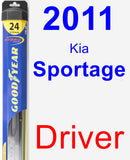 Driver Wiper Blade for 2011 Kia Sportage - Hybrid