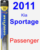 Passenger Wiper Blade for 2011 Kia Sportage - Hybrid